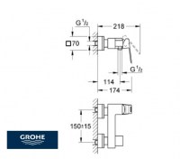 GROHE EUROCUBE DUCHA